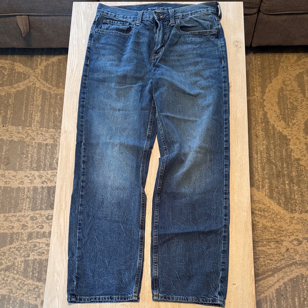 Old Navy Men's Relaxed Blue Jeans